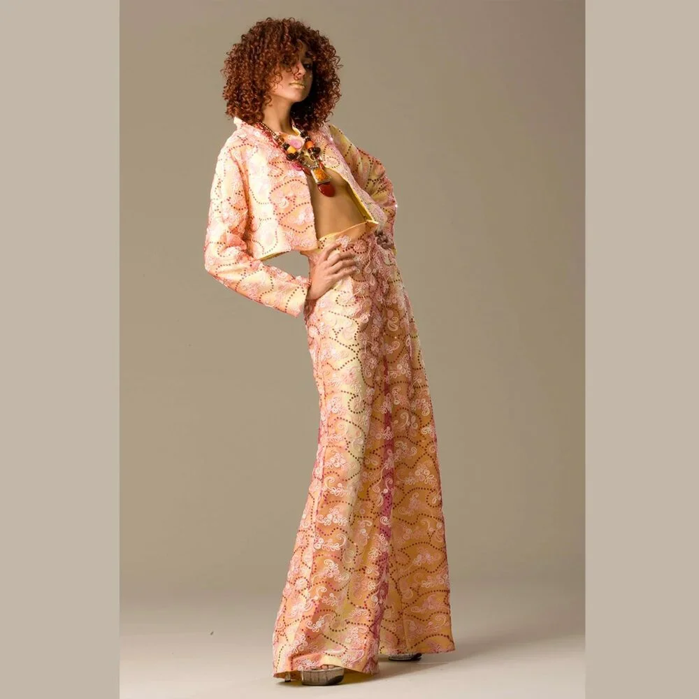 TWO-PIECE ENSEMBLE PANT SUIT - Picture 5 of 14
